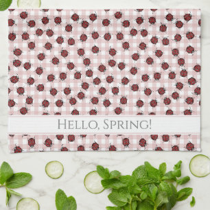 Linge De Cuisine Motif du printemps du pays Ladybugs