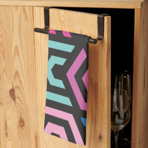 Linge De Cuisine Motif élégant moderne - Mode Géométrique coloré