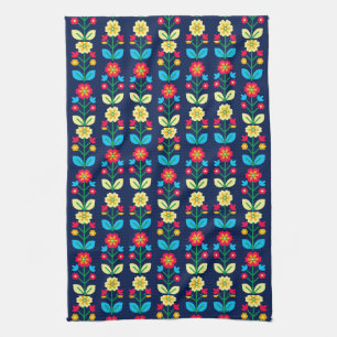 Linge De Cuisine Motif floral coloré