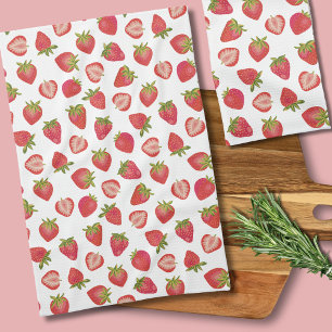 Linge De Cuisine Motif Fraise