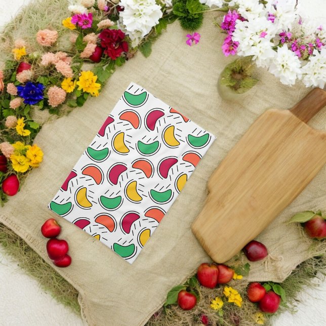 Linge De Cuisine Motif Fruit Candy (Kitchen Towel)