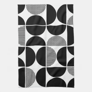 Linge De Cuisine Motif géométrique du milieu du siècle