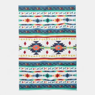 Linge De Cuisine motif géométrique ethnique tribal tendance