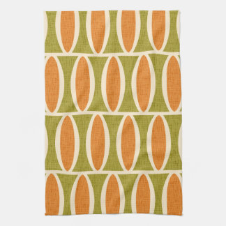 Linge De Cuisine Motif géométrique ovale de style moderne du milieu