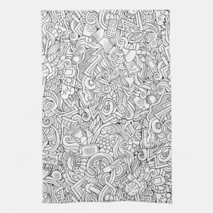 Linge De Cuisine Motif Médicale de B&W