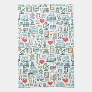 Linge De Cuisine Motif Médicale de conception