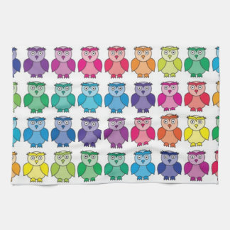 Linge De Cuisine Motif mignon de hibou d'arc-en-ciel