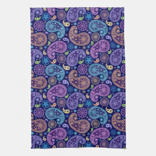 Linge De Cuisine Motif moderne Paisley (Vertical)