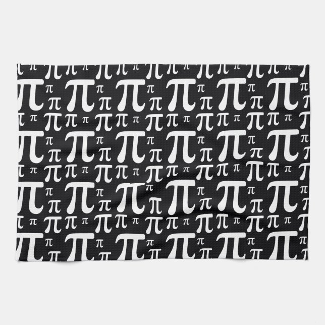 Linge De Cuisine Motif noir et blanc de pi (Horizontal)