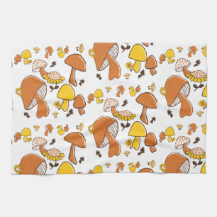 Linge De Cuisine Motif nostalgique de champignons