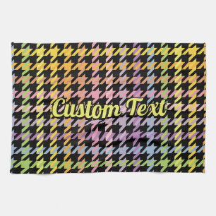 Linge De Cuisine Motif Rainbow Houndstooth