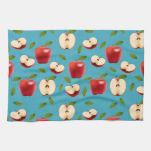 Linge De Cuisine Motif Red Apple