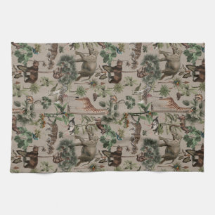 Linge De Cuisine Motif Safari de la Jungle tropicale