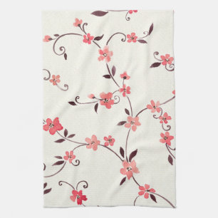 Linge De Cuisine Motif sans couture d'aquarelle avec le ressort