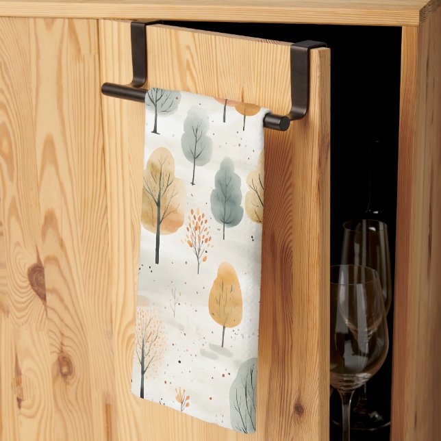 Linge De Cuisine Motif sans couture d'automne Crisp Air (Pliage en tiers)