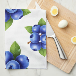 Linge De Cuisine Motif sans couture de myrtille fraîche