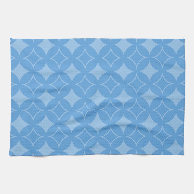 Linge De Cuisine Motif shippo bleu ciel (Horizontal)