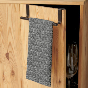 Linge De Cuisine Motif Silver Grey Zebra Stripes