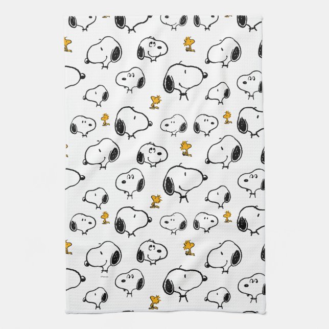 Linge De Cuisine Motif Snoopy & Woodstock (Vertical)