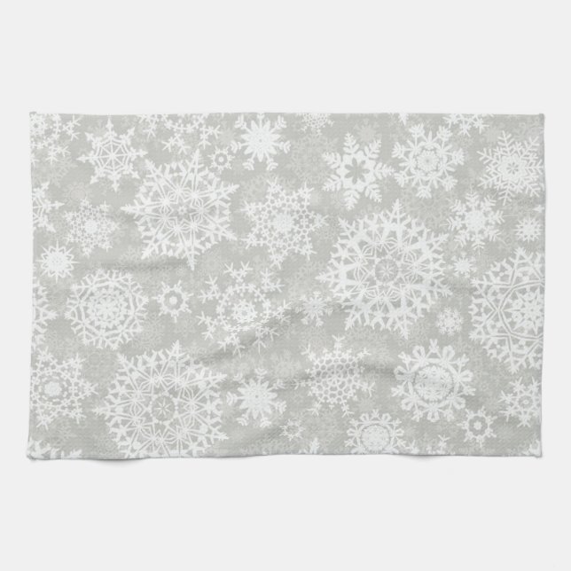 Linge De Cuisine Motif Snowflake (Horizontal)
