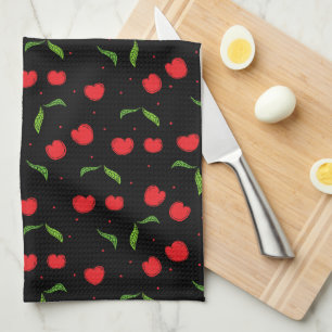 Linge De Cuisine Motif Sweet Red Cherry