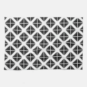 Linge De Cuisine Motif triangle Black Trendy