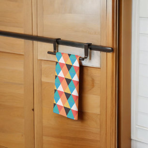 Linge De Cuisine Motif triangle multicolore