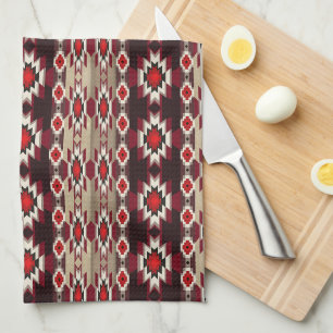 Linge De Cuisine Motif tribal ethnique du sud-ouest.