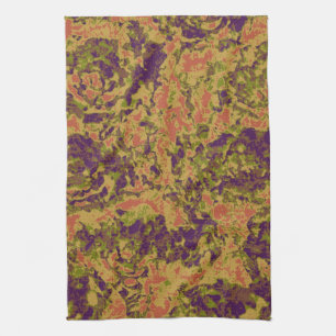 Linge De Cuisine Motif vibrant de camouflage de fleur