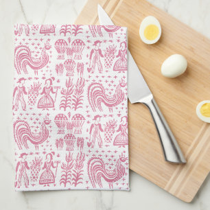Linge De Cuisine Motif vintage de Pyrex - Butterprint amish (rose)