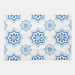 Linge De Cuisine Motif vintage de tuile d'Azulejo de Portugais