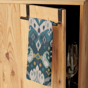 Linge De Cuisine Motifs africains boho paisley Floral motif Ikat