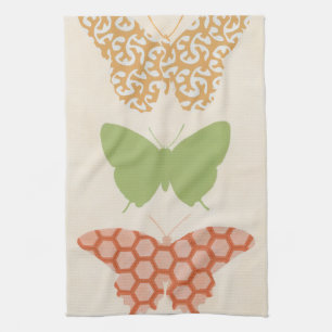 Linge De Cuisine Motifs de papillon décoratifs sur l'arrière - plan