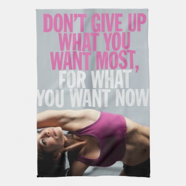 Linge De Cuisine Motivation de gym - N'abandonnez pas - Entraînemen (Vertical)