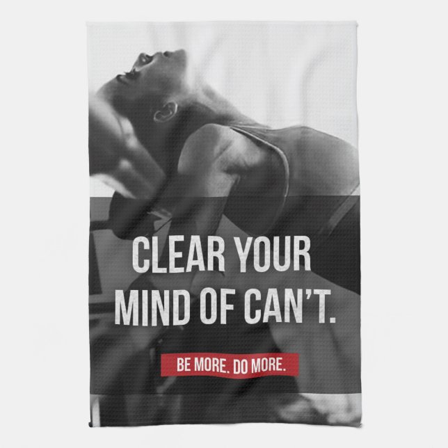 Linge De Cuisine Motivation de l'entraînement des femmes - Effacez  (Vertical)