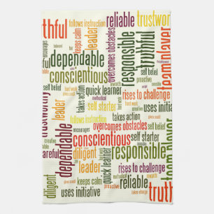 Linge De Cuisine Motivation Mots #4 valeurs positives