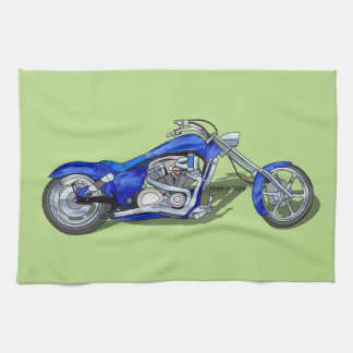 Linge De Cuisine Moto 1 - Bleu