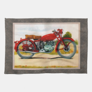Linge De Cuisine Moto de cru d'aquarelle