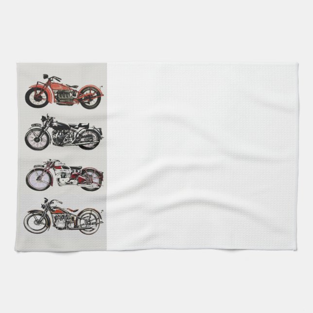 Linge De Cuisine MOTOCYCLES vintages (Horizontal)