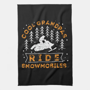 Linge De Cuisine Motoneige - Grandpas Cool Circuler Motoneiges