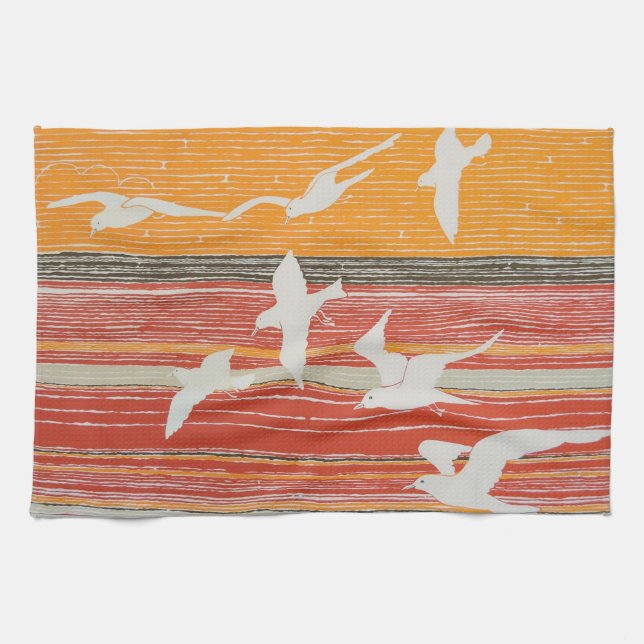 Linge De Cuisine Mouettes (Horizontal)