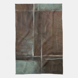 Linge De Cuisine Mur de briques rouge et gris