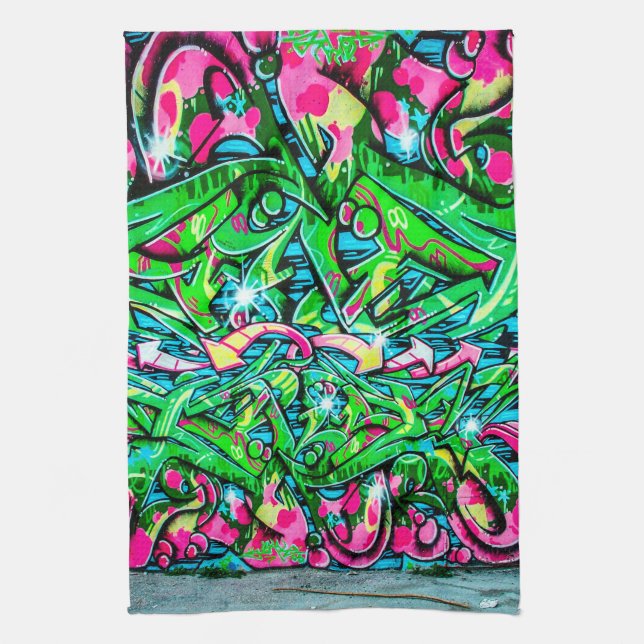 Linge De Cuisine Mur de graffiti (Vertical)