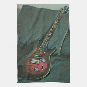 Linge De Cuisine musicien guitare amoureux cadeau