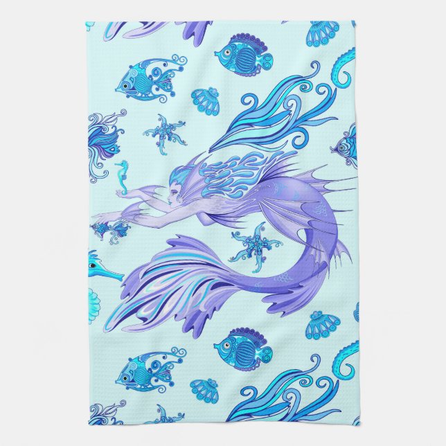 Linge De Cuisine Mystic Fairy Purple Créature Carreaux en céramique (Vertical)