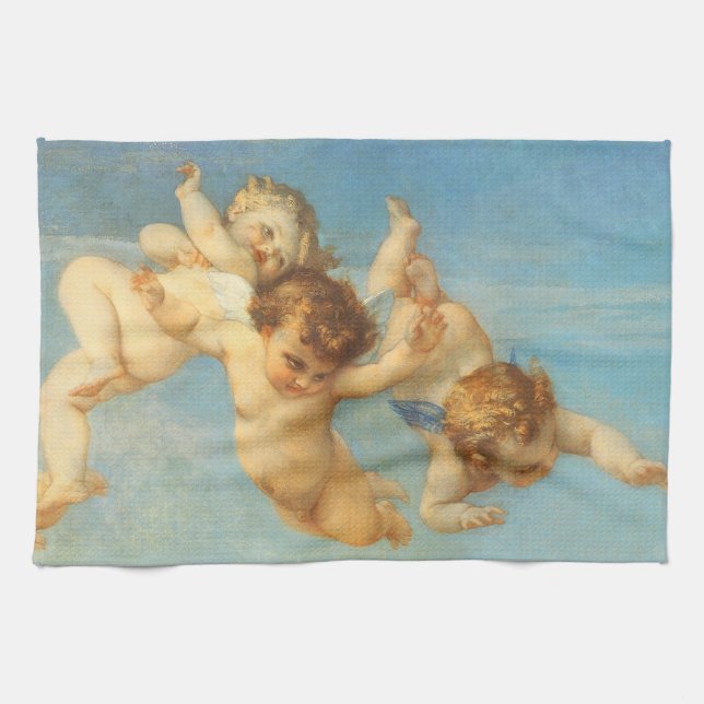 Linge De Cuisine Naissance de Vénus, détails des anges par Alexandr (Horizontal)