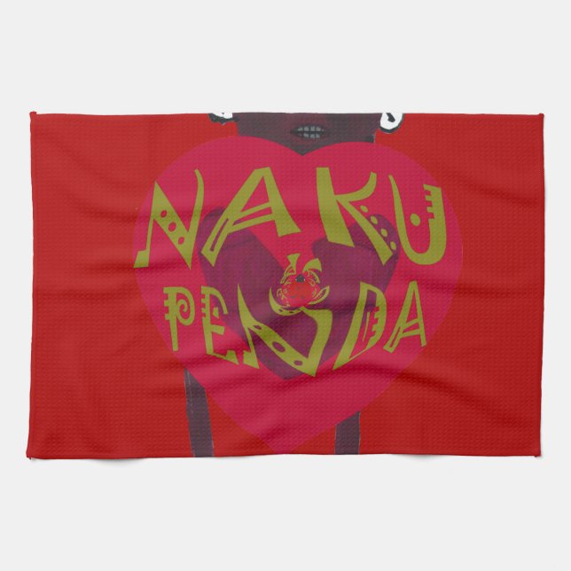 Linge De Cuisine Nakupenda Sana Art Print Swahili Design (Horizontal)