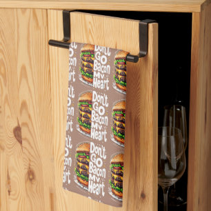 Linge De Cuisine N'allez pas Bacon Mon coeur amusant jeu de nourrit