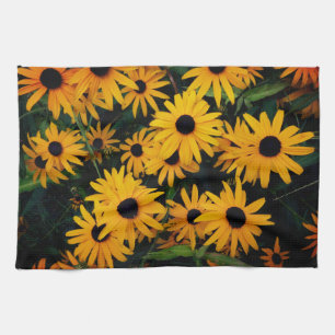Linge De Cuisine nature joyeuse photo de fleur jaune et noir