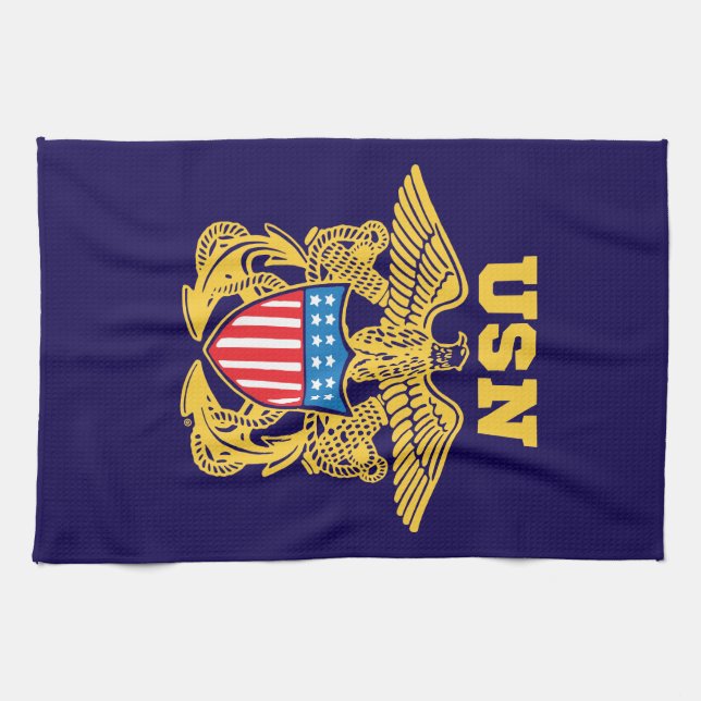 Linge De Cuisine Navy Design (Horizontal)